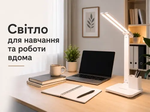 Яке світло найкраще підходить для навчання вдома та роботи з дому?